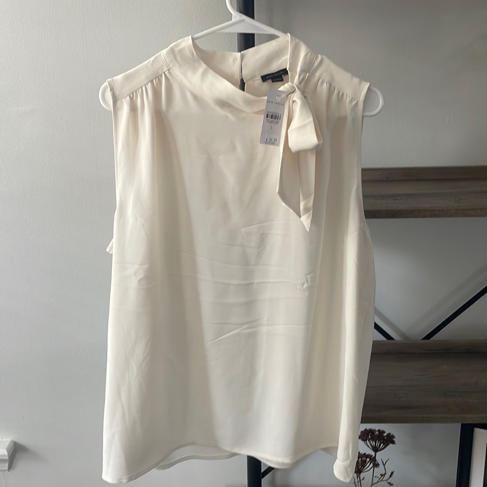 NWT Ann Taylor sleeveless blouse. Size Large